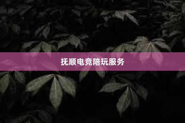 抚顺电竞陪玩服务